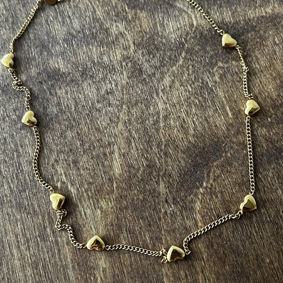 Gold Plated Heart Necklace - Picture 4 of 5